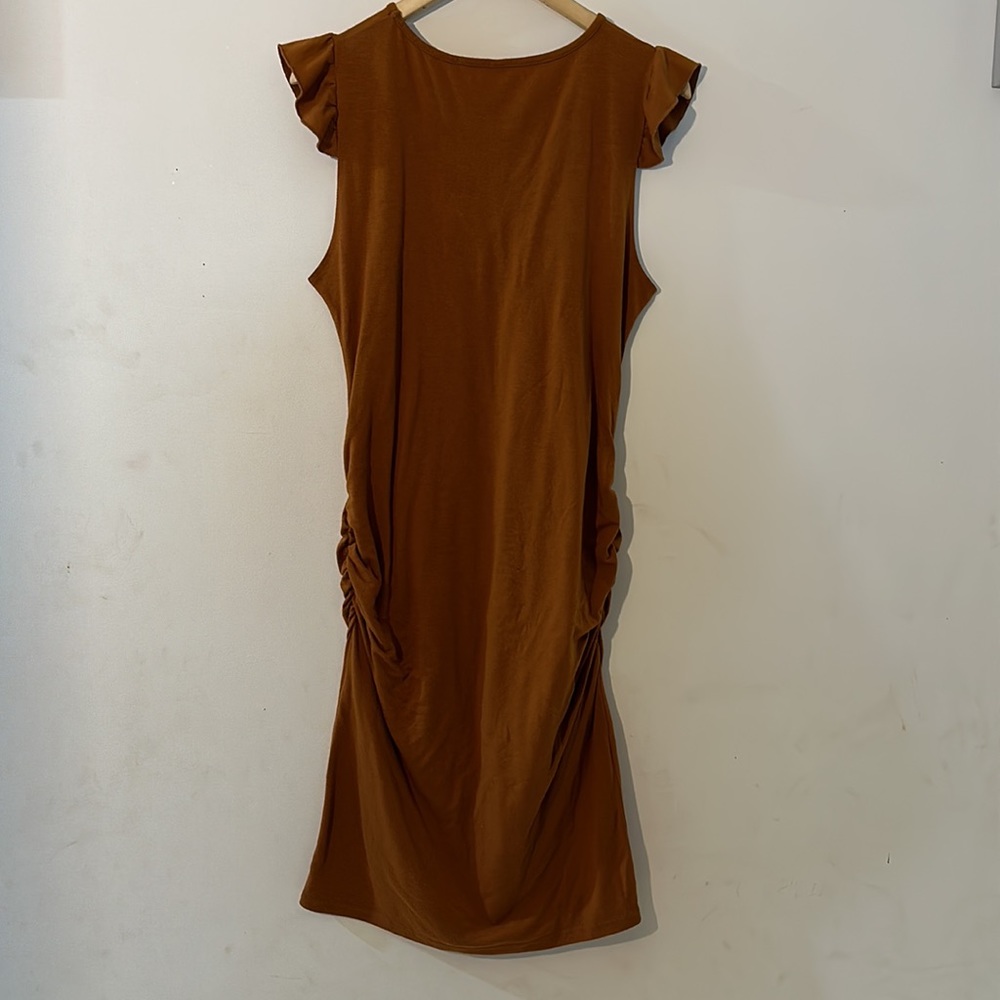 Extra Large Rust Maternity Dress - Picture 5 of 7